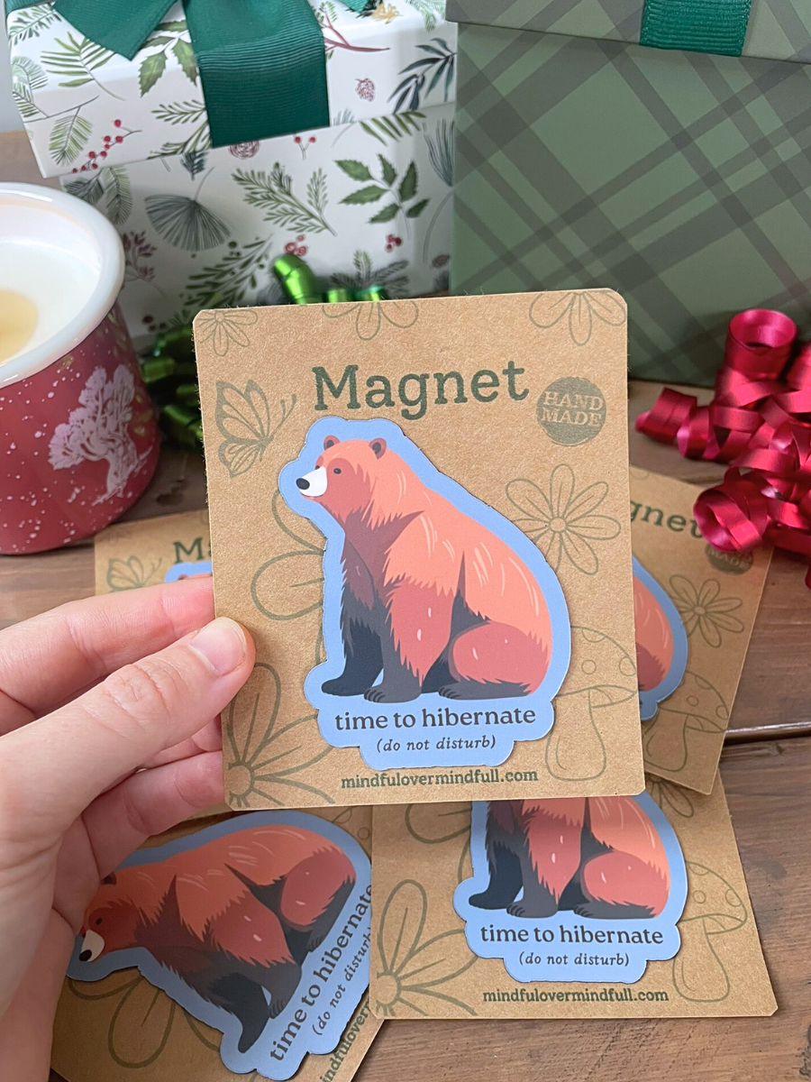 Hibernating Bear Magnet