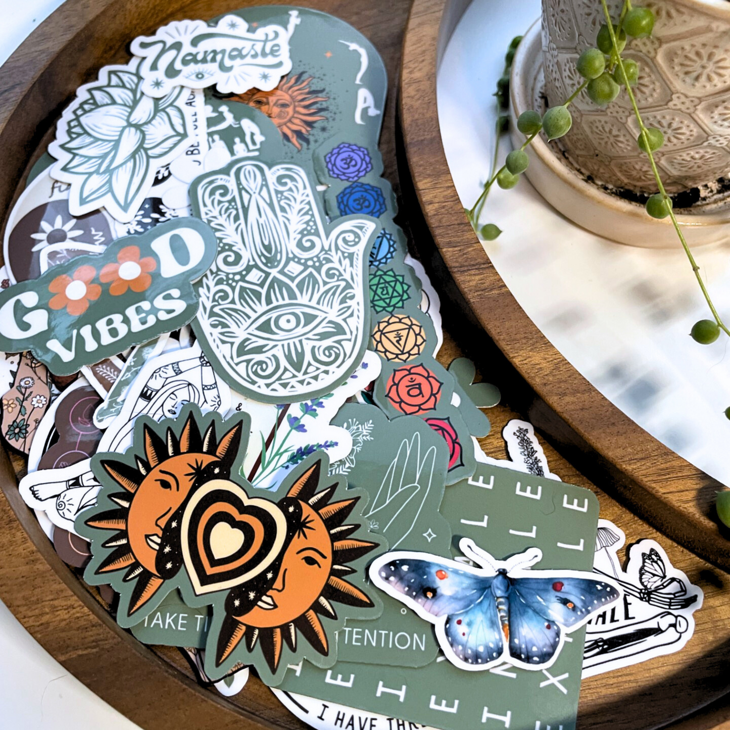 Radiating Sun and Love Sticker