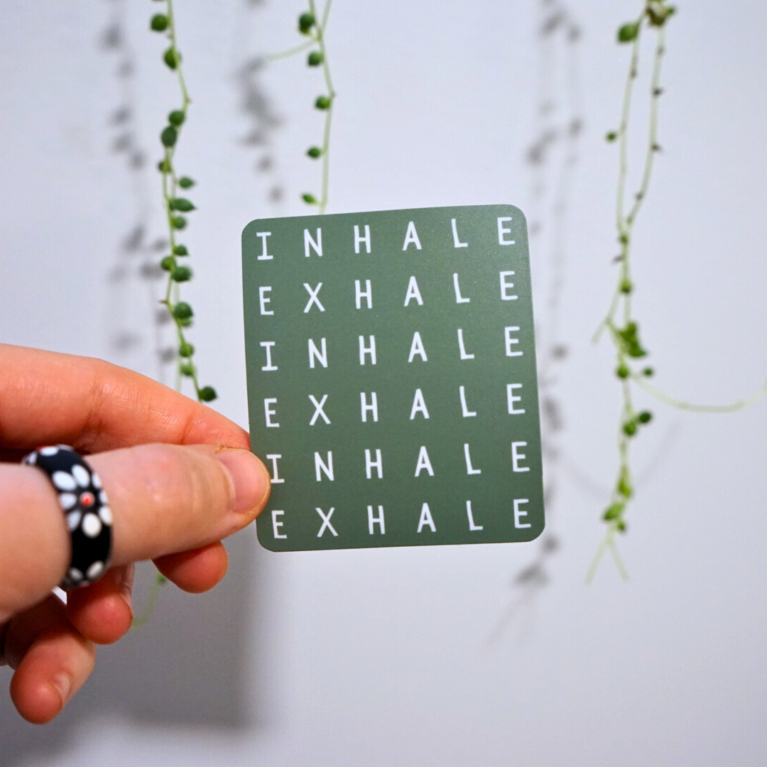 Inhale Exhale Sticker