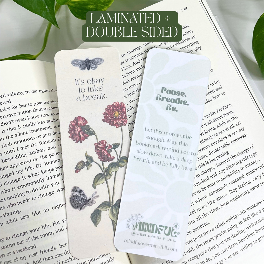 Mindfulness Bookmarks - Double Sided