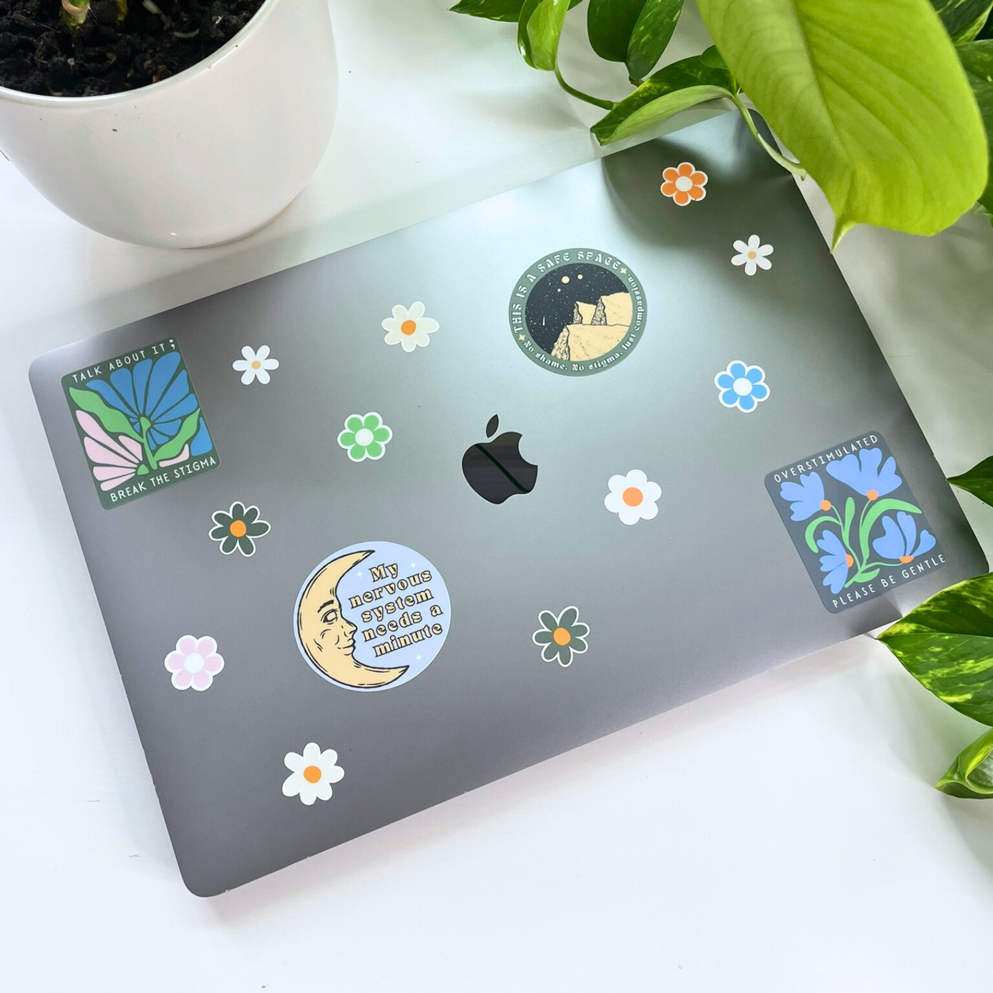 Overstimulated - Please Be Gentle Sticker