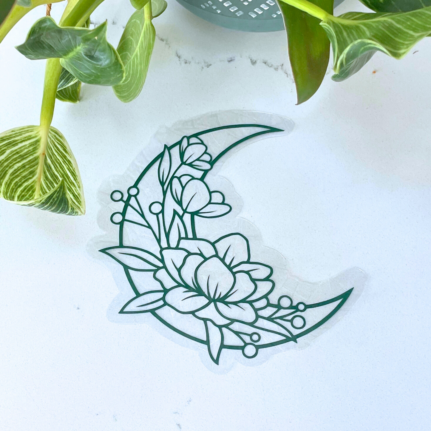 Floral Moon Suncatcher