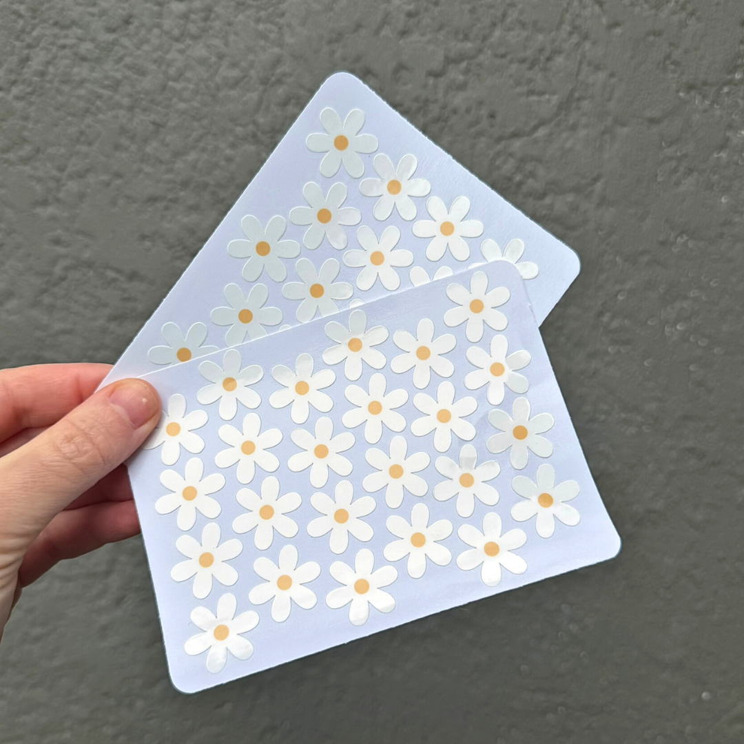 Mini White Daisy Stickers