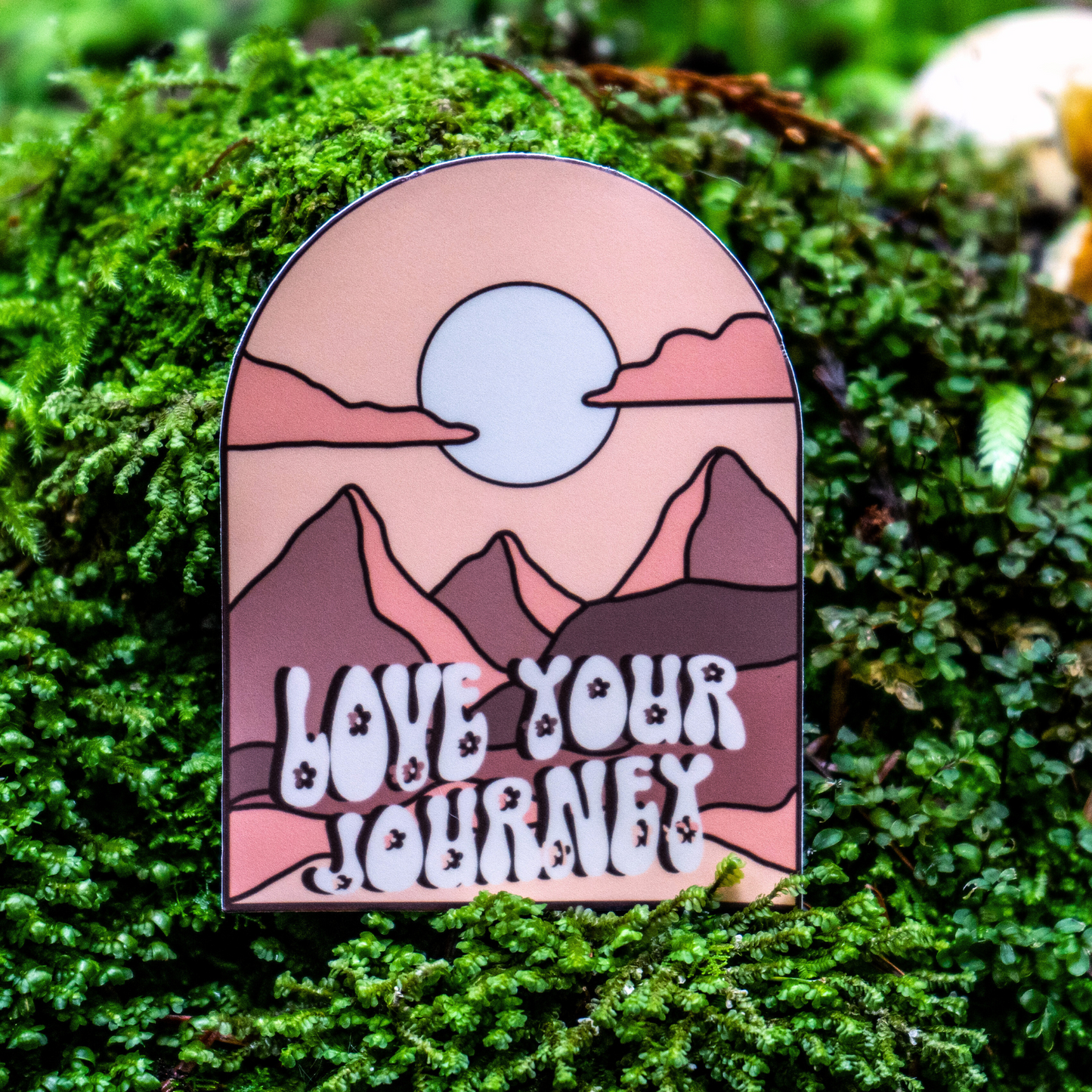 Love Your Journey Mountain Sticker