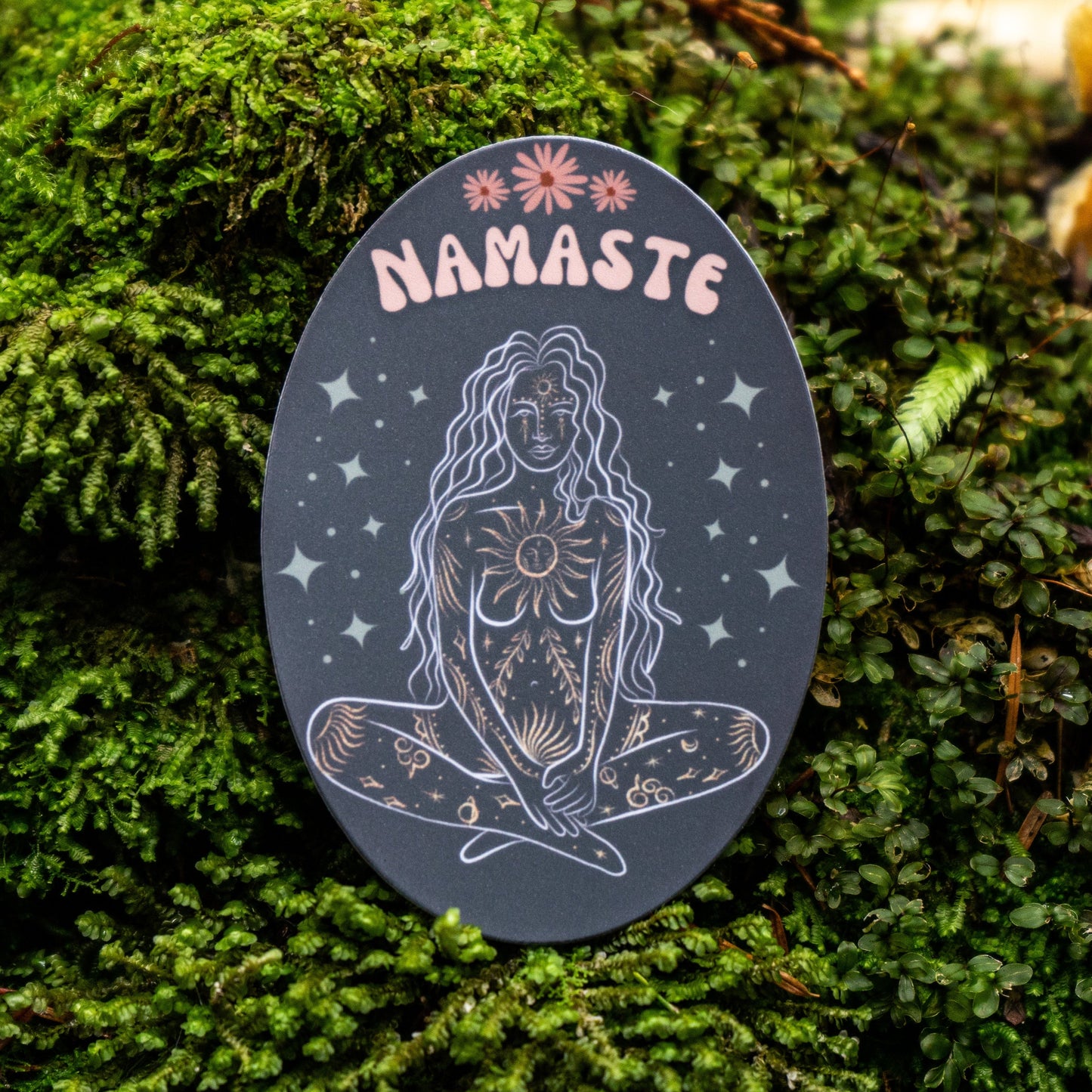 Namaste Meditation Sticker