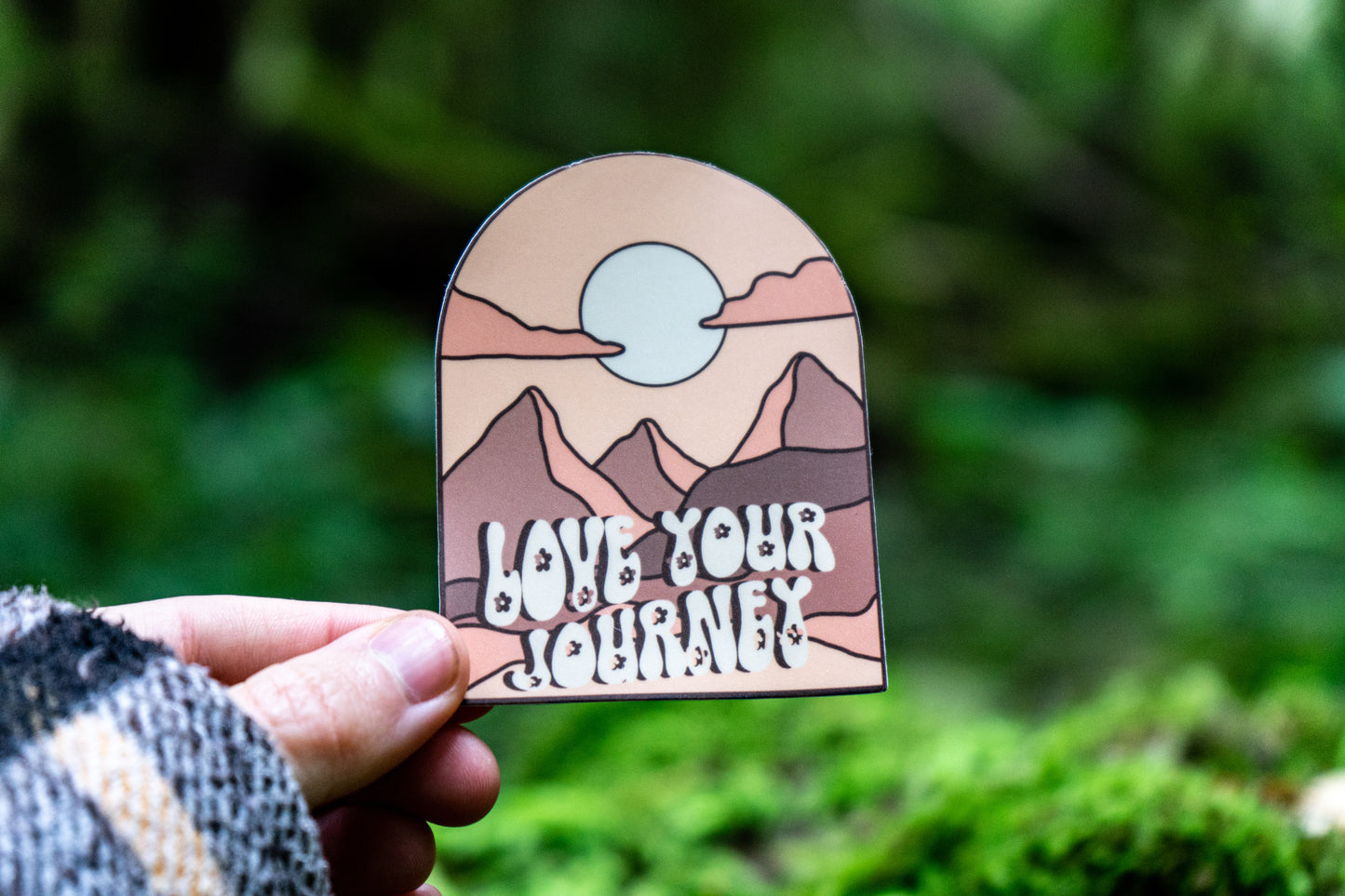 Love Your Journey Mountain Sticker