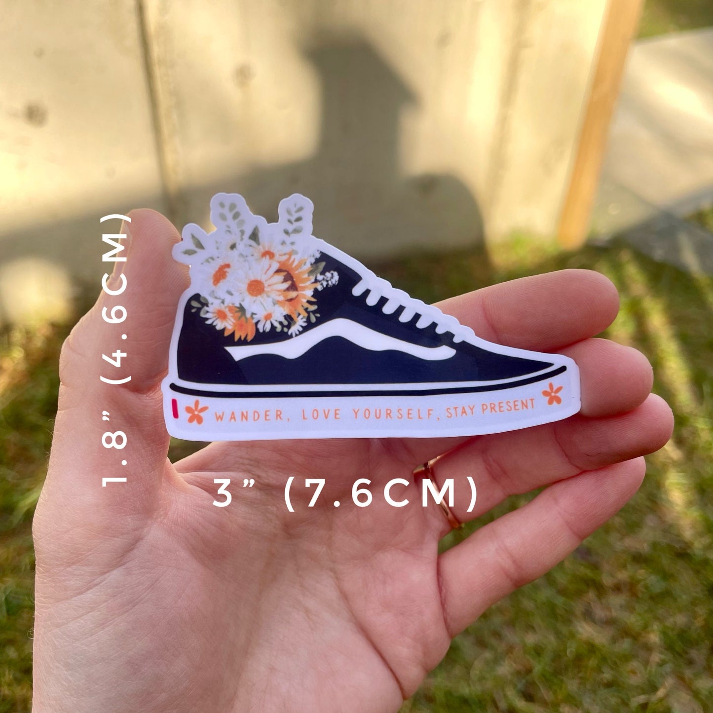 Floral Sneaker Adventure Sticker