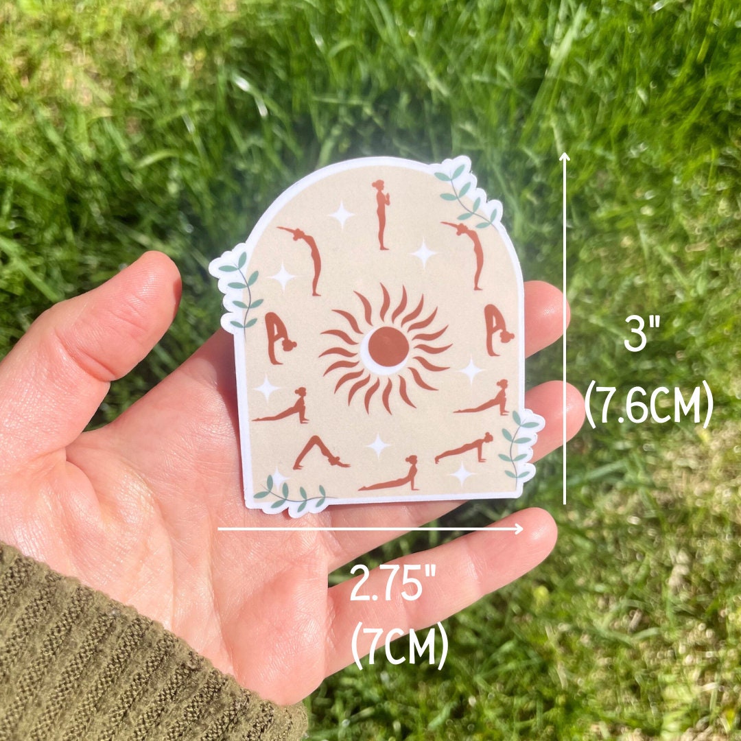 Celestial Sun Salutation Sticker