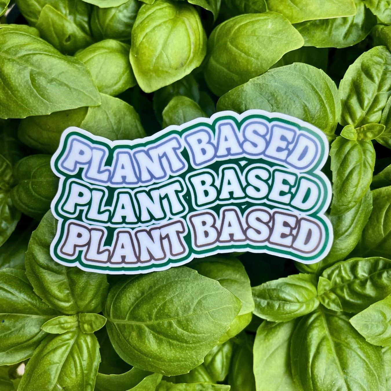 Wavy Plant-Based Vegan Sticker