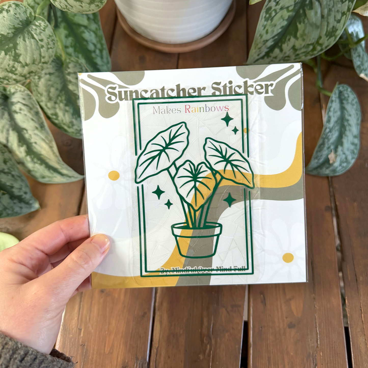 Alocasia Plant Suncatcher