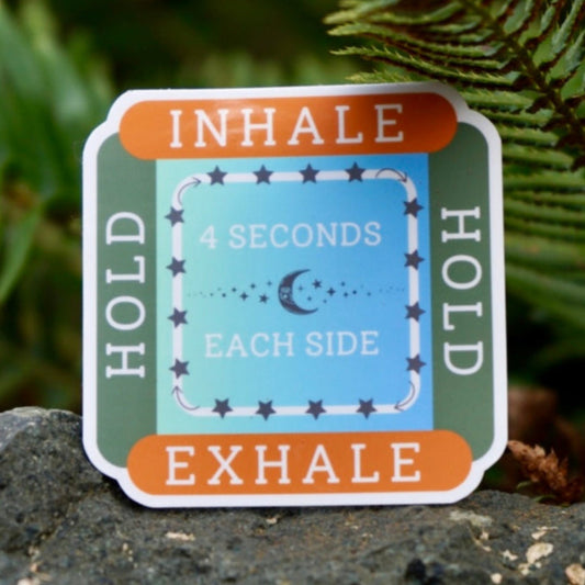 Mental Health Box Breathing Sticker