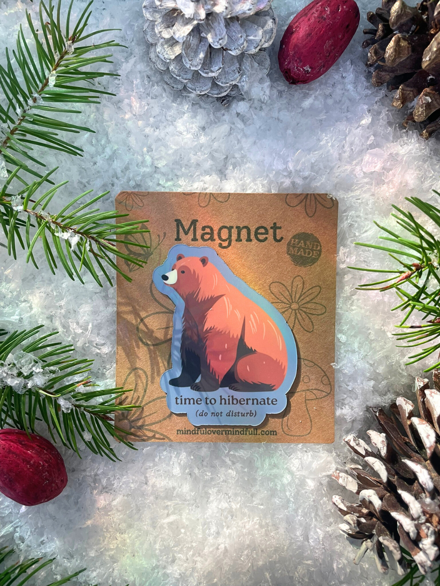Hibernating Bear Magnet