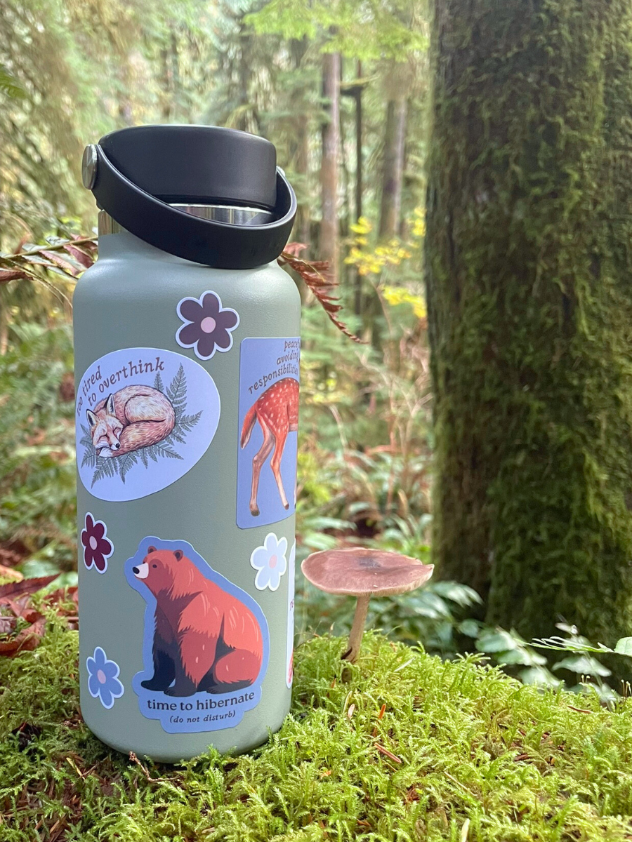 Too Tired to Overthink Sticker