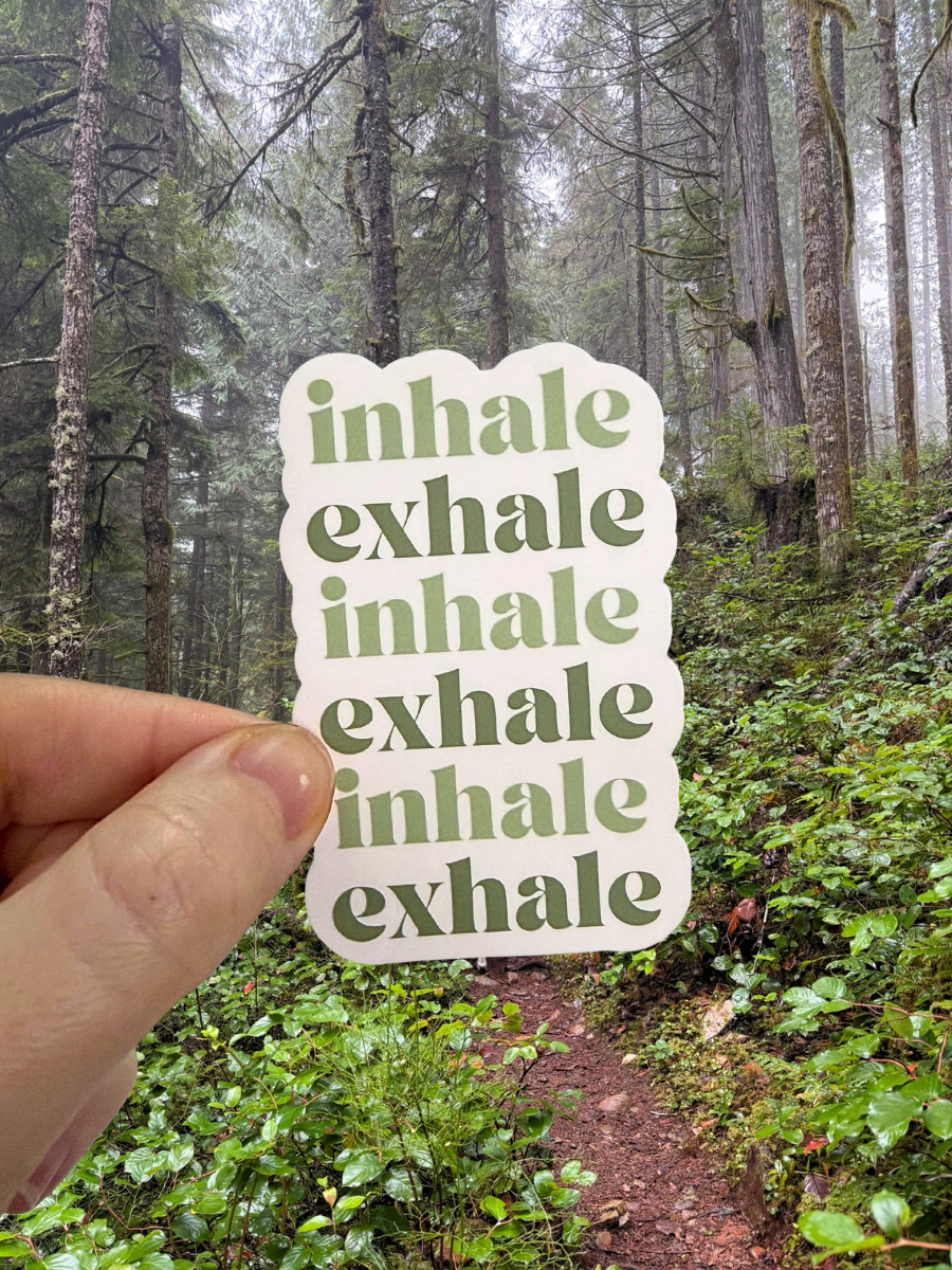 Inhale Exhale Meditation Sticker