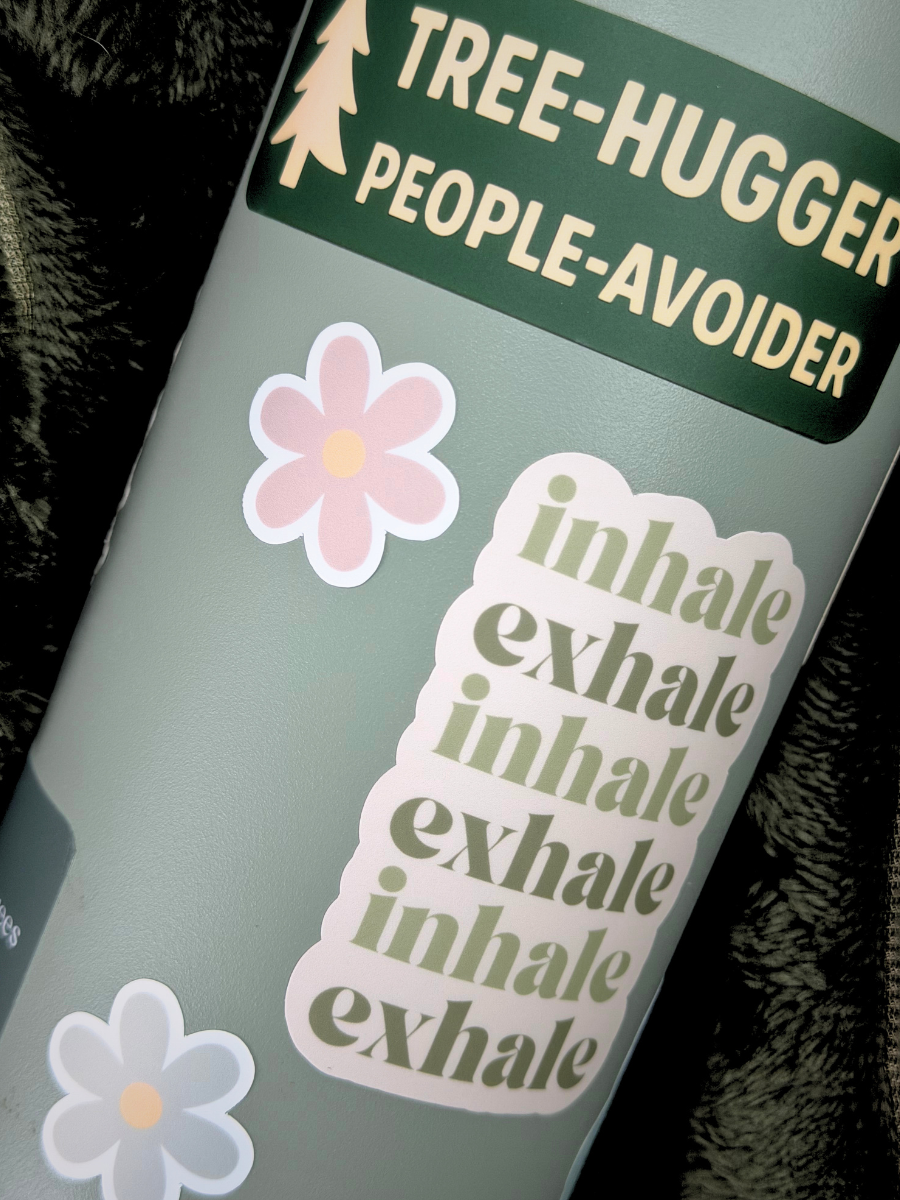Inhale Exhale Meditation Sticker