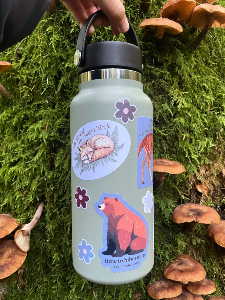 10 Winter Flower Sticker Pack