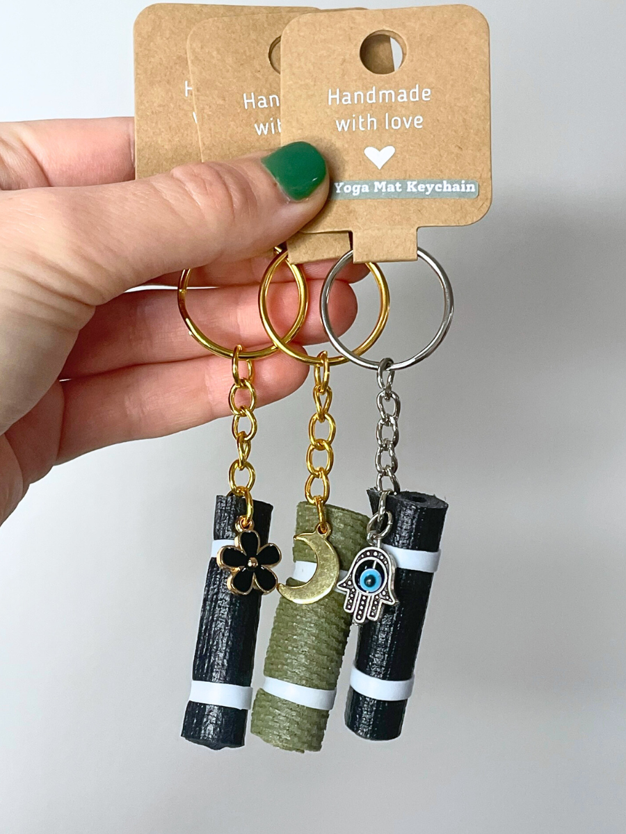 Mini Yoga Mat Keychain
