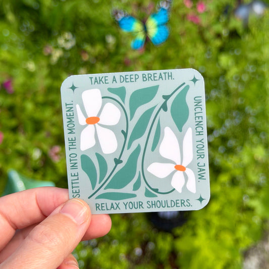 Take a Deep Breath Sticker