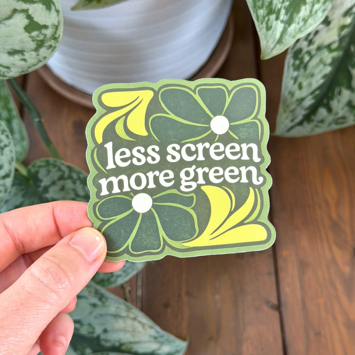 Less Screen More Green Magnet