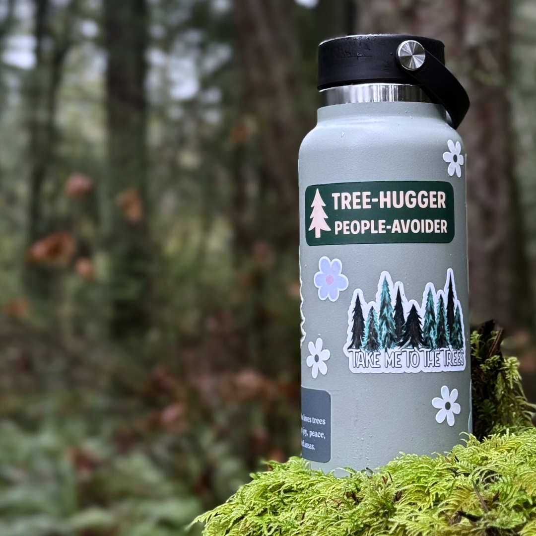 Tree Hugger - People Avoider Sticker