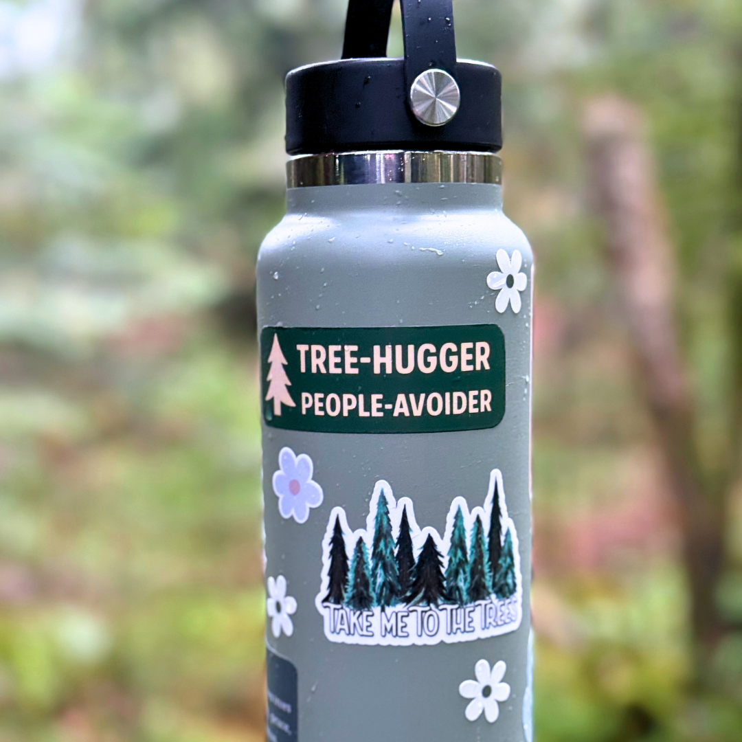 Tree Hugger - People Avoider Sticker