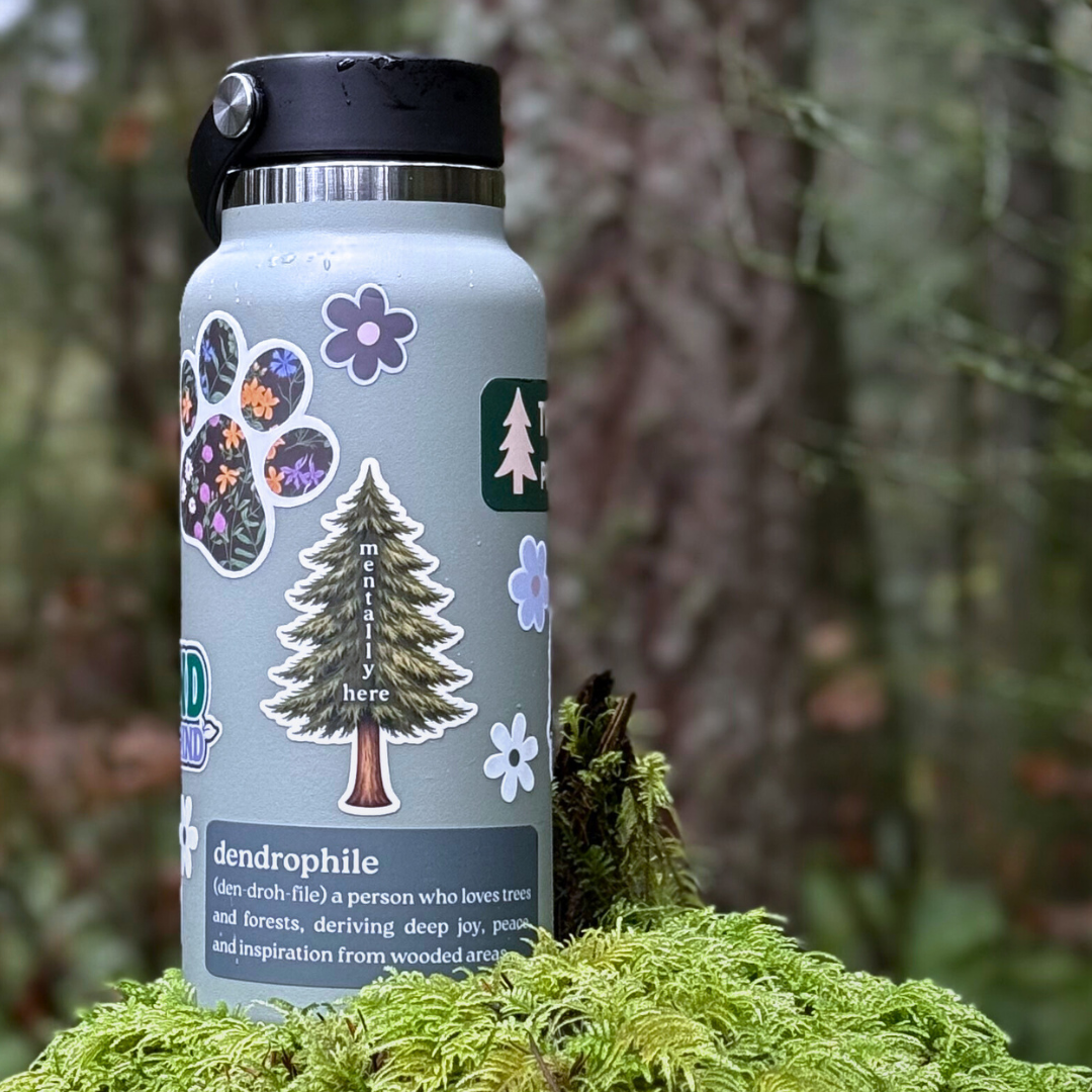 Mentally Here Sticker Forest Lover