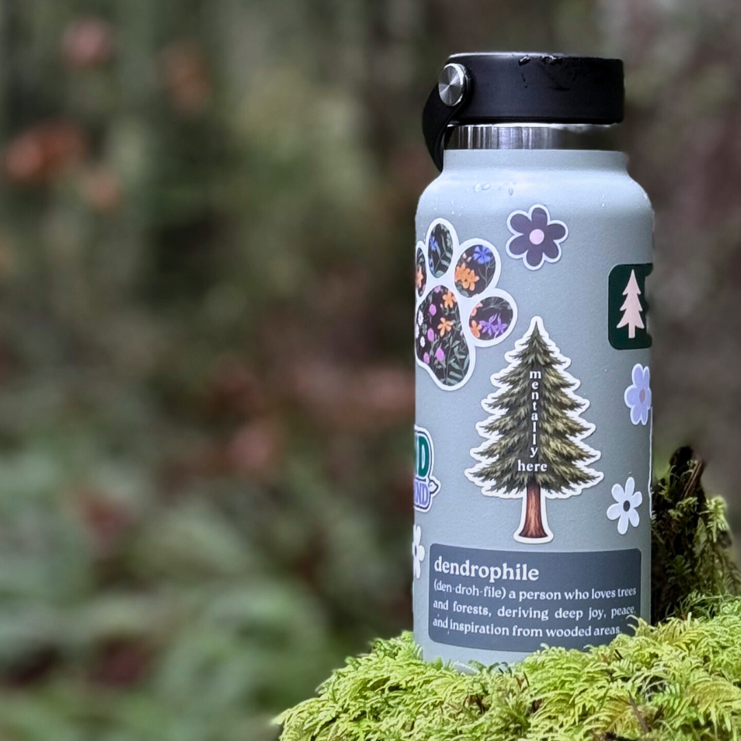 Mentally Here Sticker Forest Lover