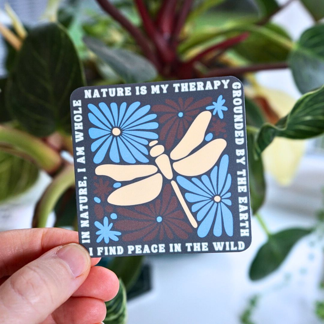 Nature is my Therapy Sticker