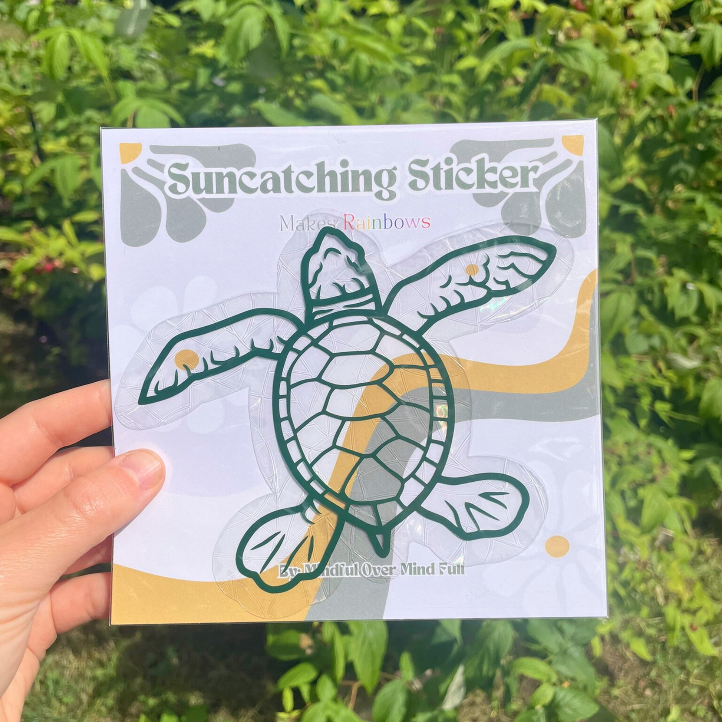 Turtle Suncatcher Sticker