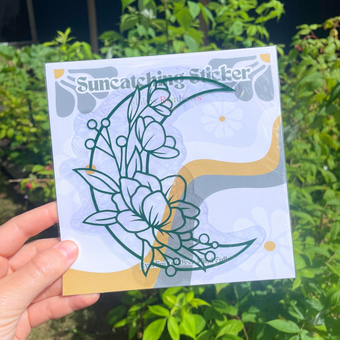 Floral Moon Suncatcher