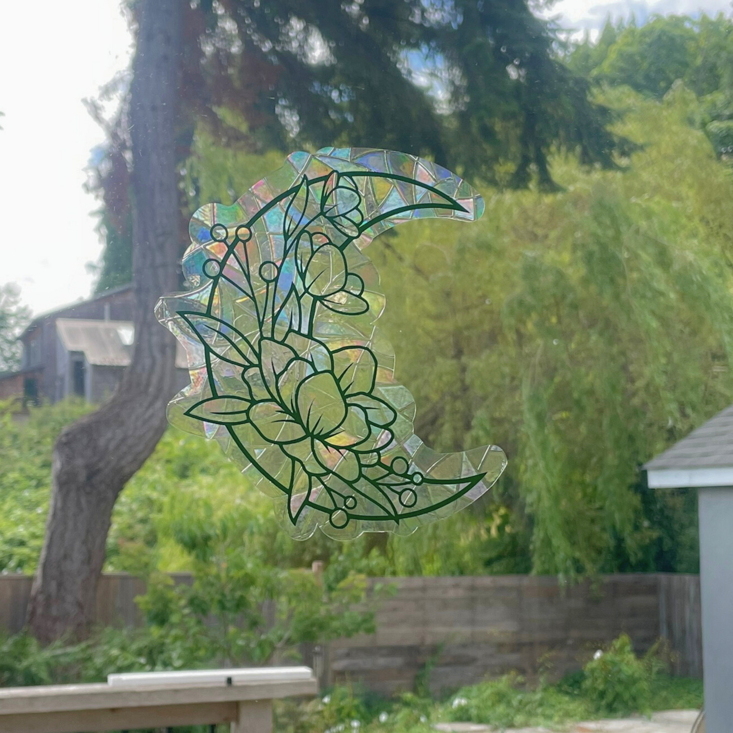 Floral Moon Suncatcher