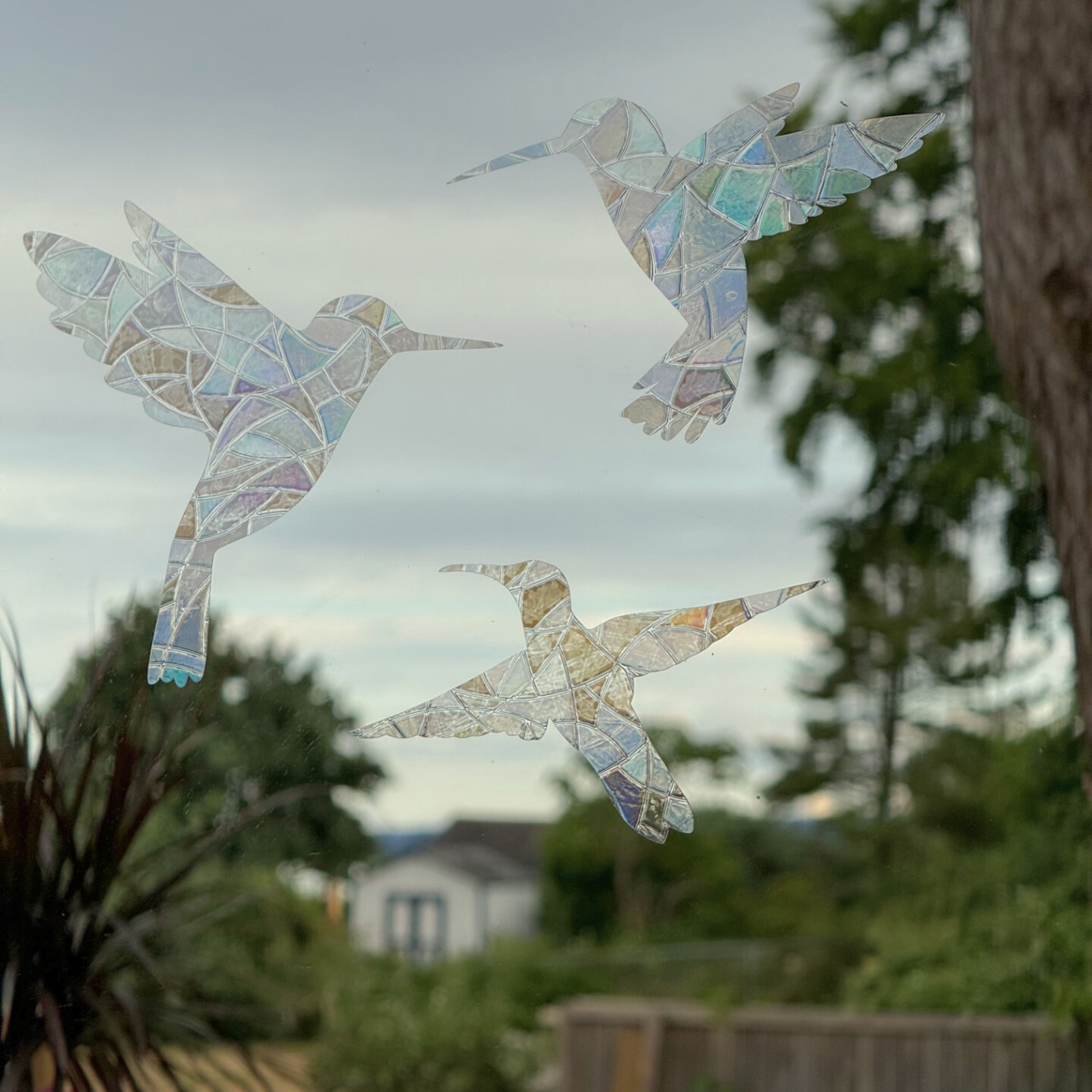 Hummingbird Suncatcher Stickers 3 Pack