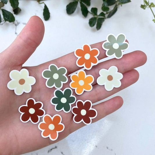 Mini Autumn Daisy Sticker Pack