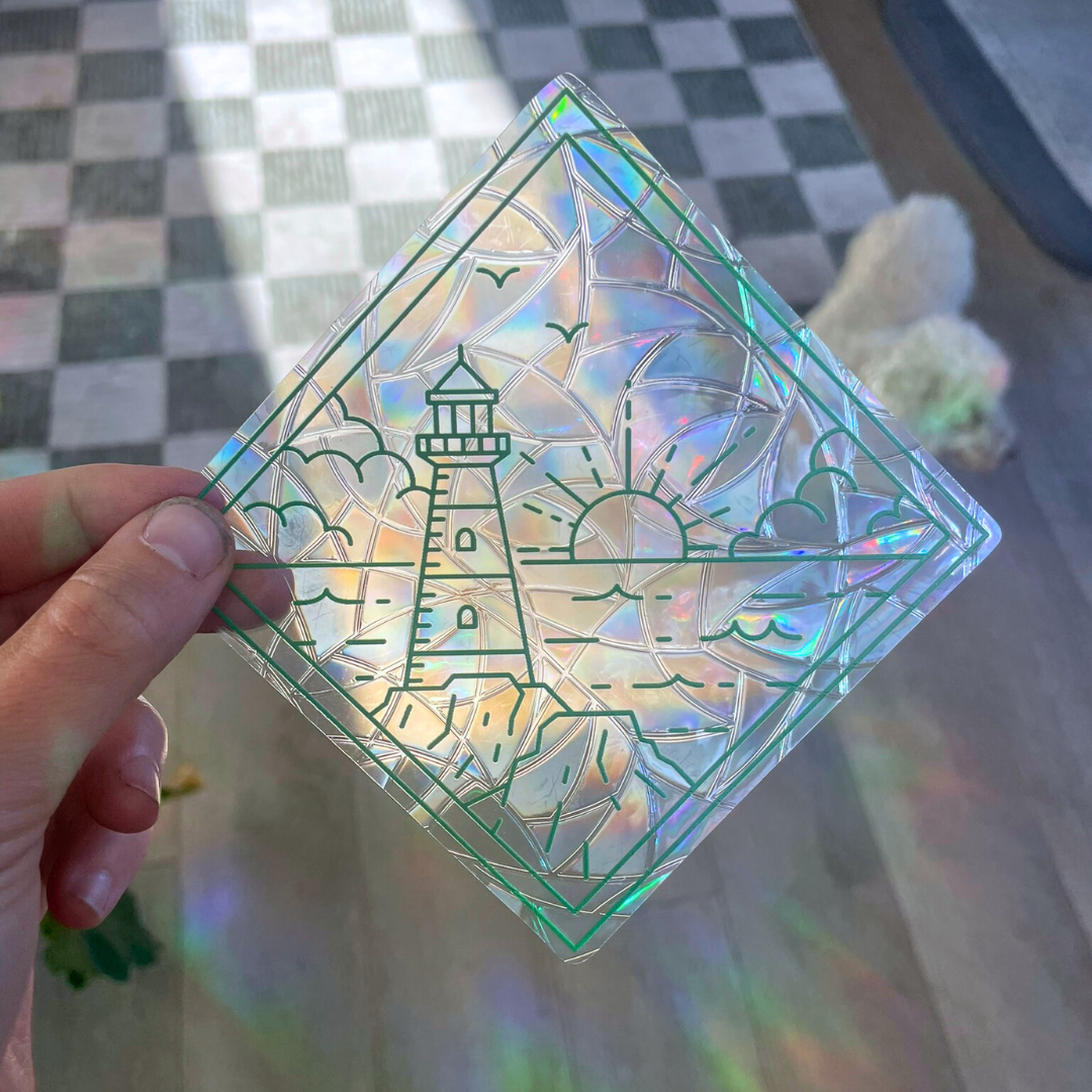 Lighthouse Suncatcher Sticker