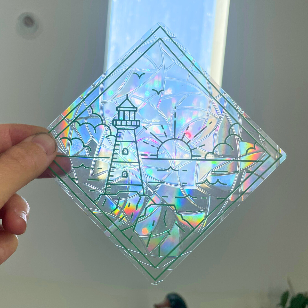 Lighthouse Suncatcher Sticker