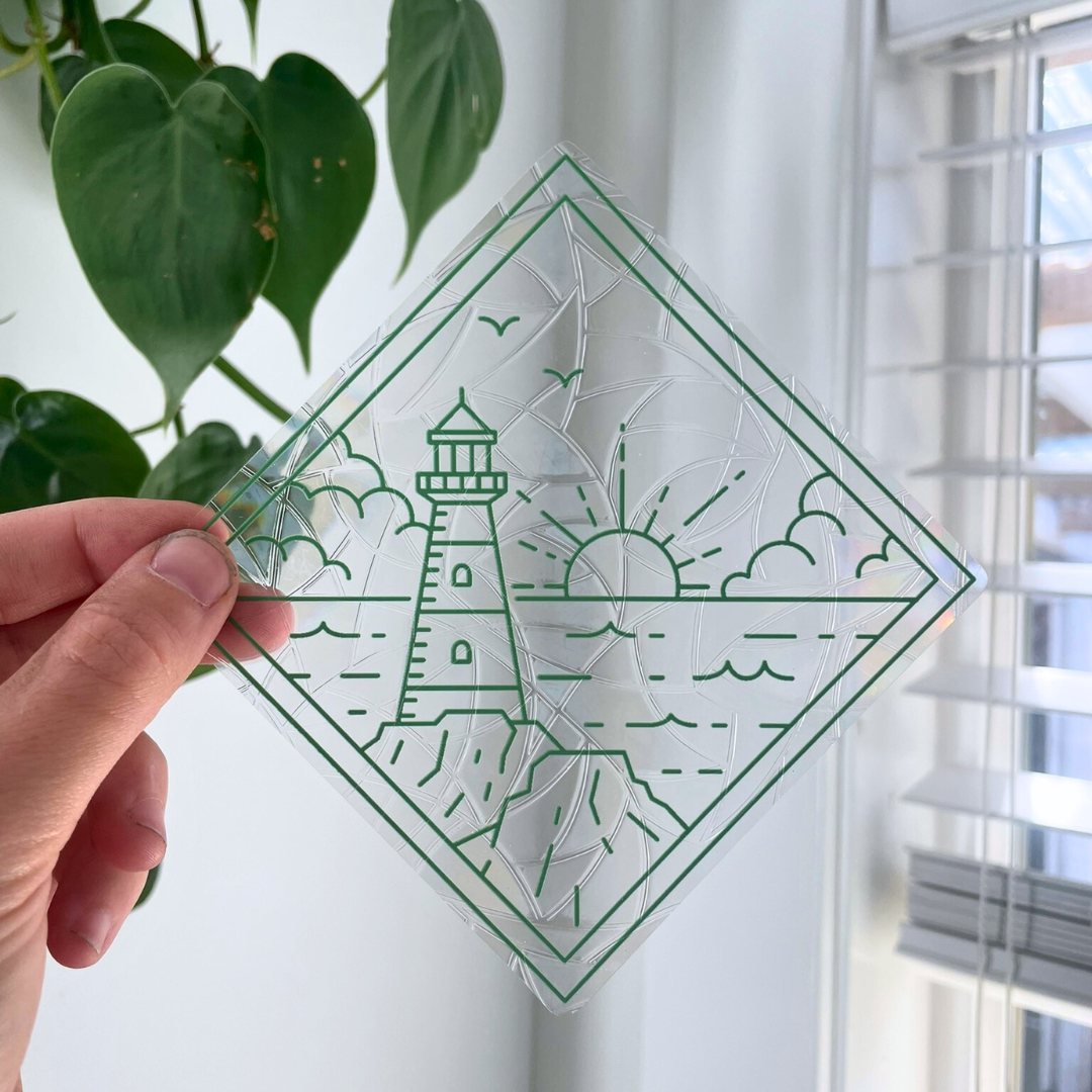 Lighthouse Suncatcher Sticker