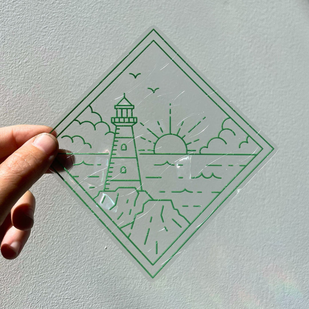 Lighthouse Suncatcher Sticker
