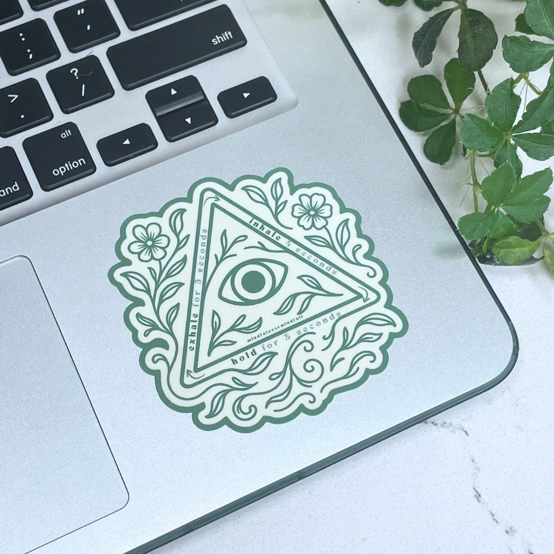 Third Eye Triangle Breathe Sticker