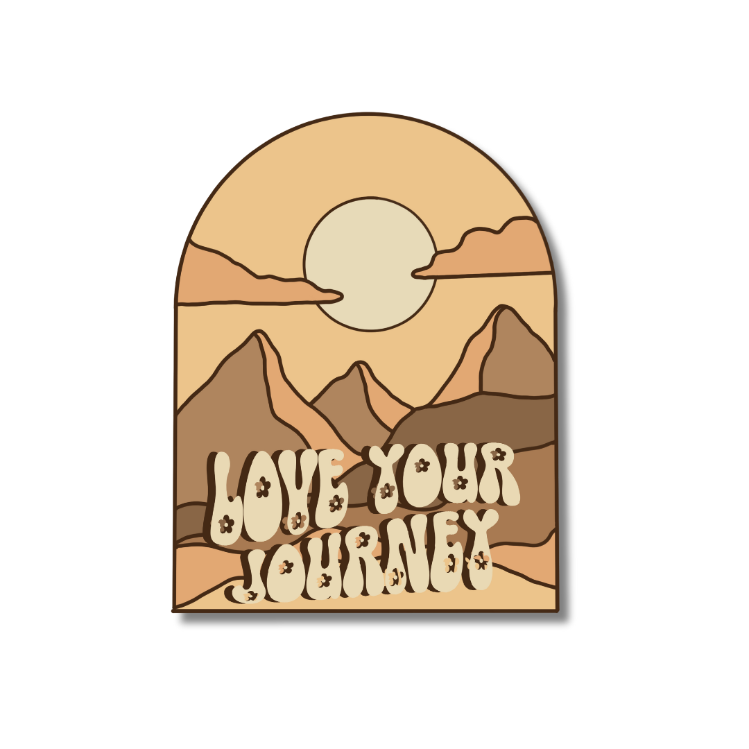 Love Your Journey Mountain Sticker