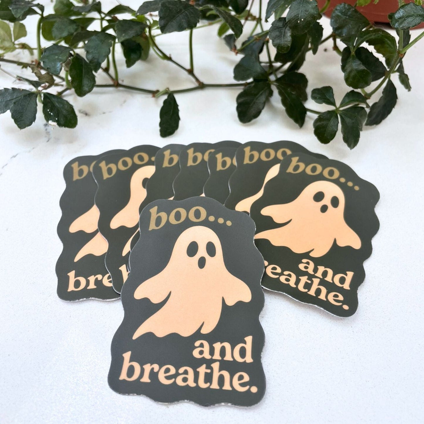 Boo and Breathe - Mindfulness Halloween Sticker