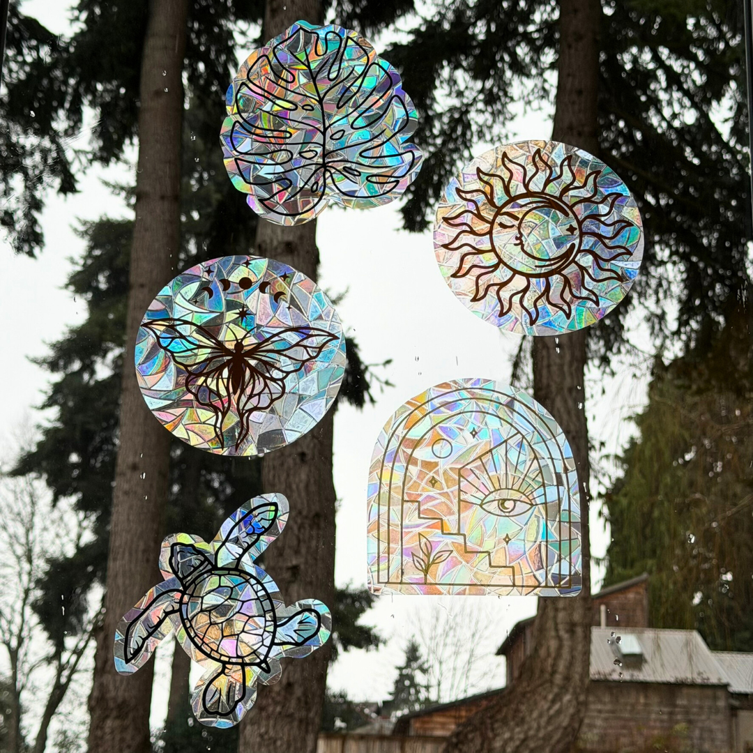 Floral Moon Suncatcher