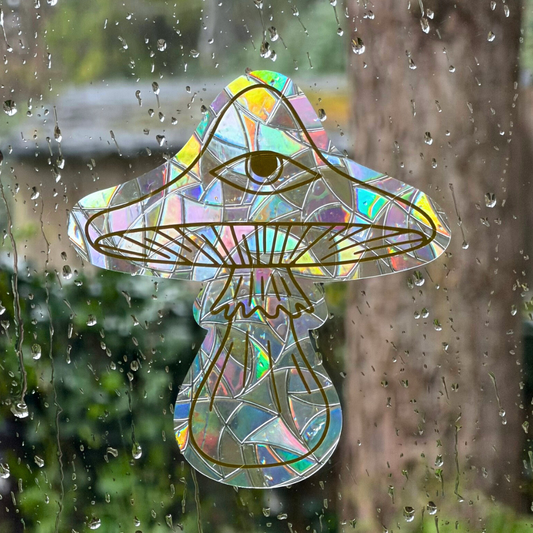 Third Eye Mushroom Suncatcher