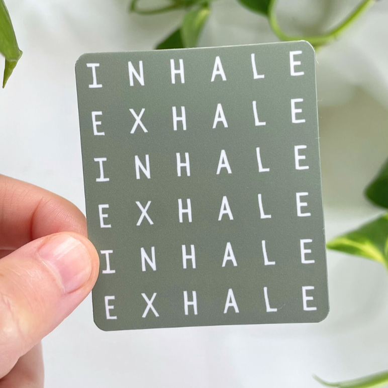 Inhale Exhale Sticker