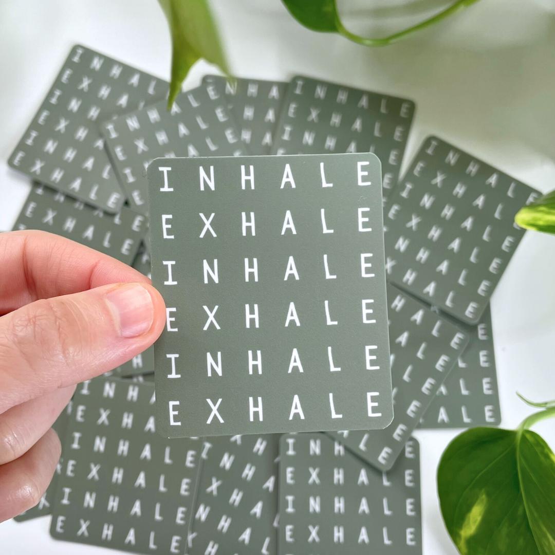Inhale Exhale Sticker