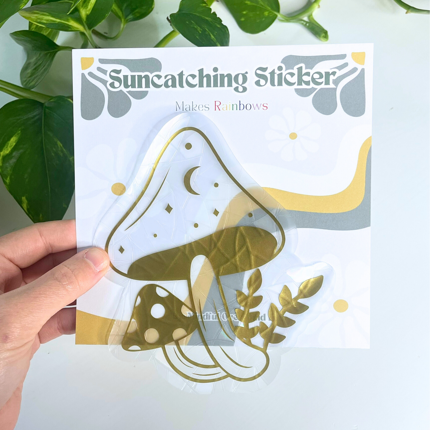 Celestial Mushroom Suncatcher