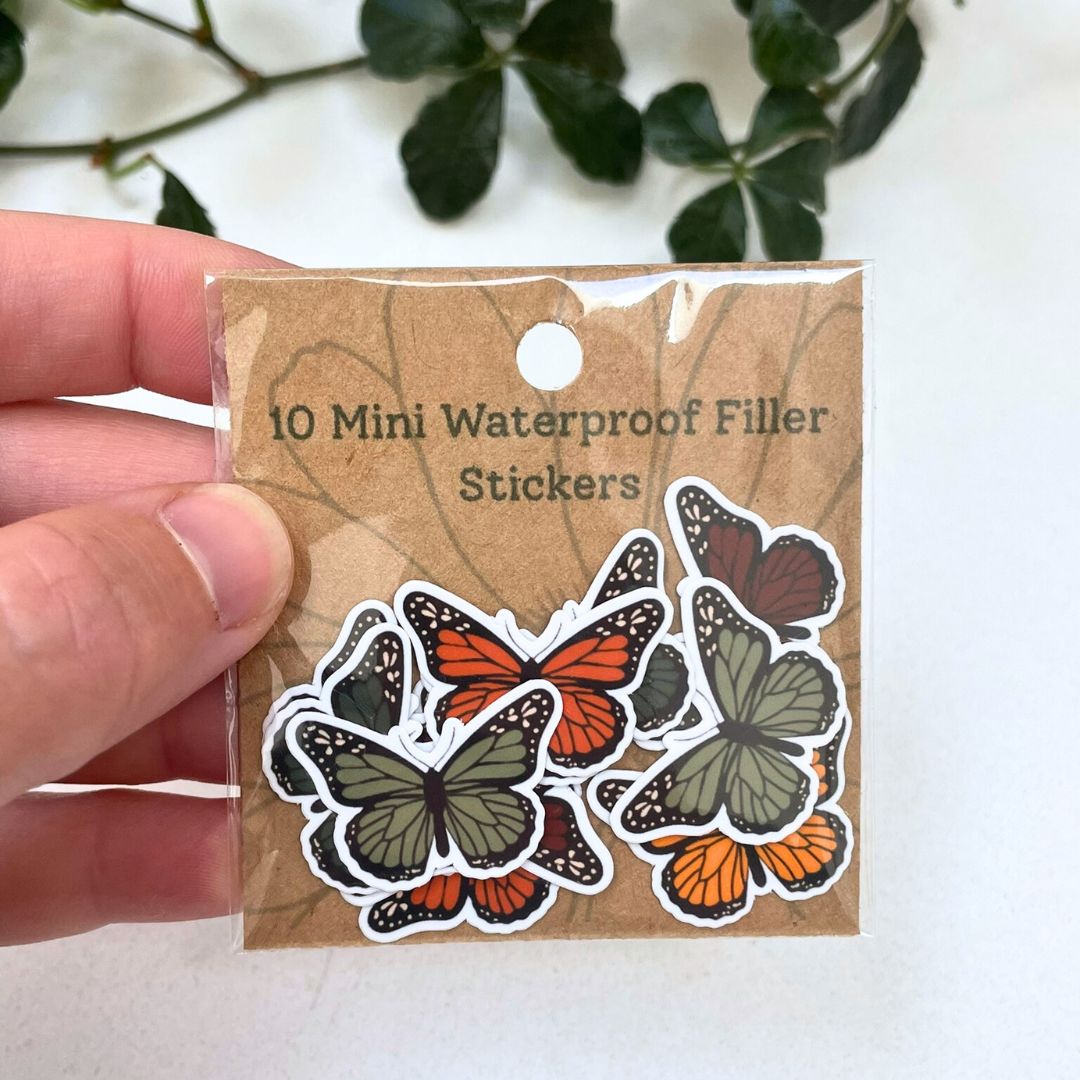 10 Mini Autumn Butterfly Pack