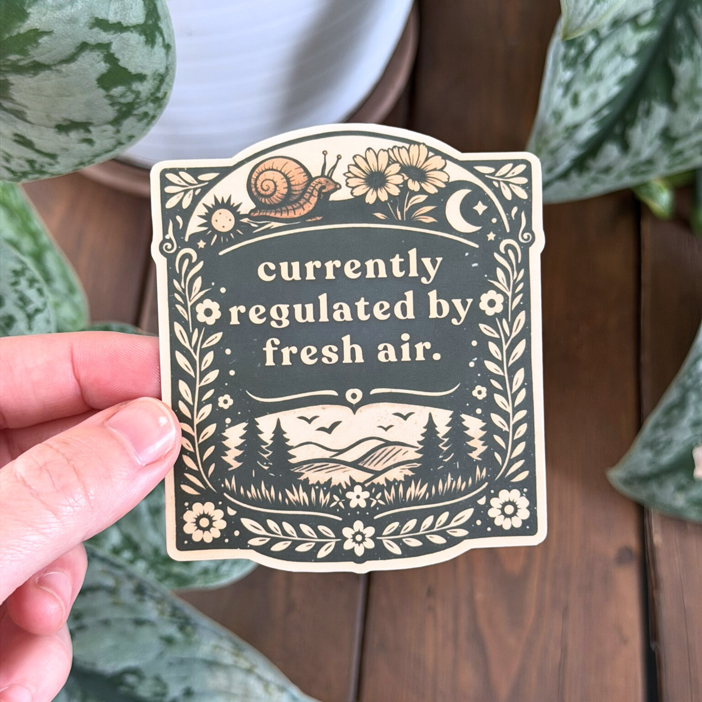 Currently Regulated by Fresh Air Sticker