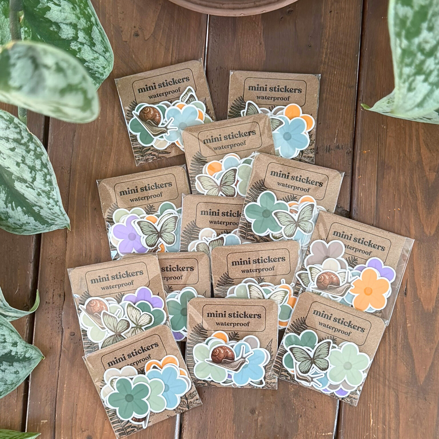 10 Mini Flower and Butterfly Sticker Pack