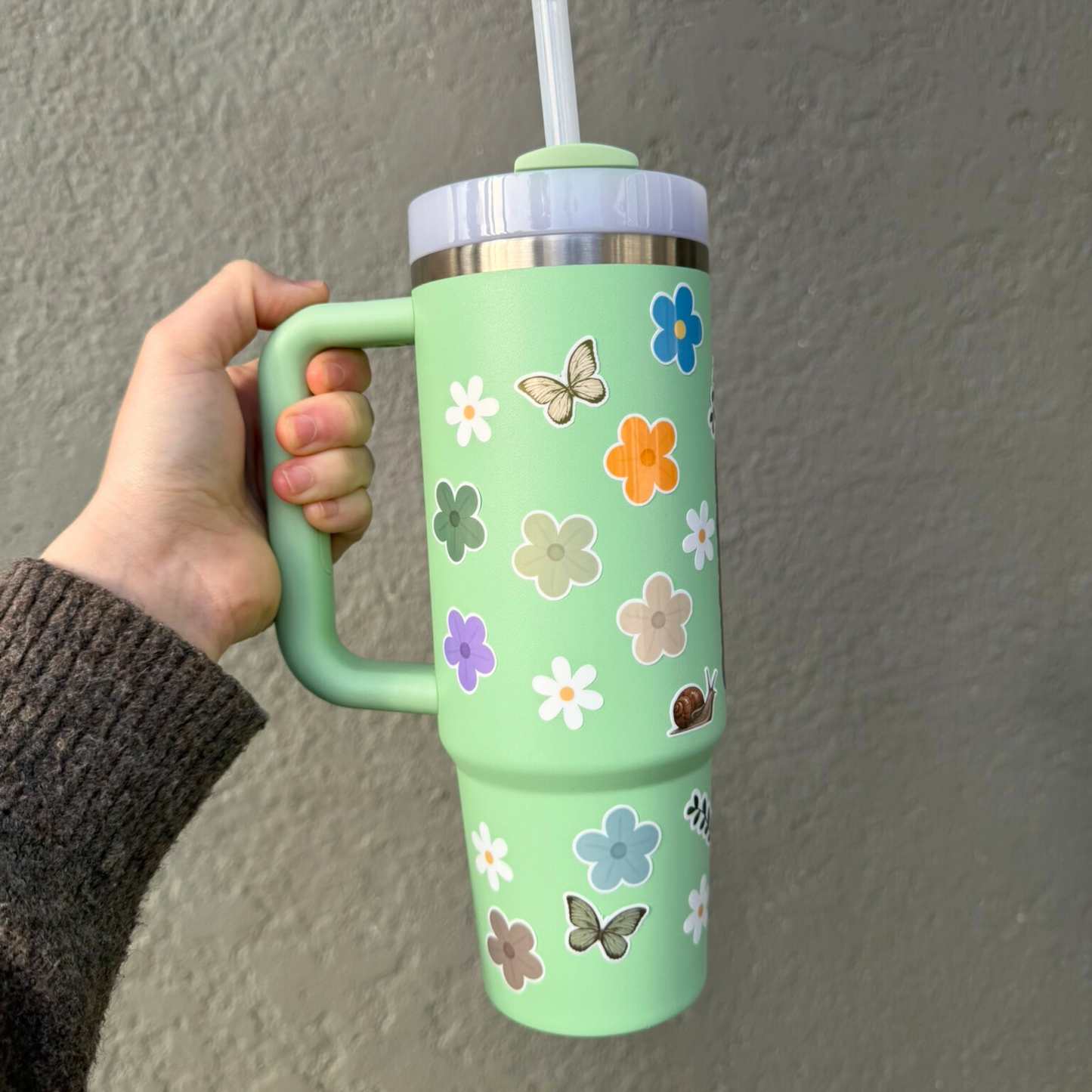 10 Mini Flower and Butterfly Sticker Pack