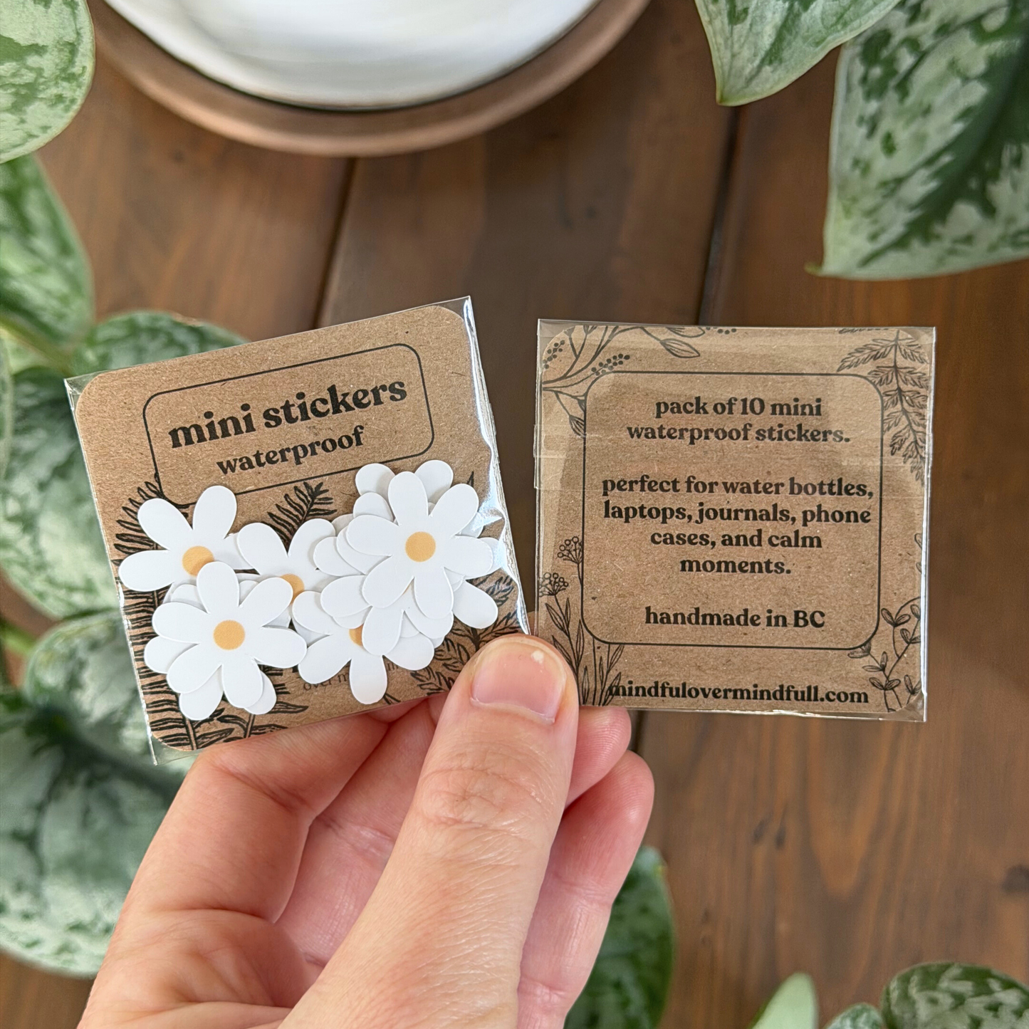 Mini White Daisy Stickers